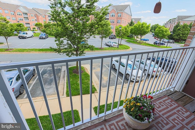 9601 Amberleigh Ln Unit 9601F, Perry Hall, MD 21128 - balcony with a residential view