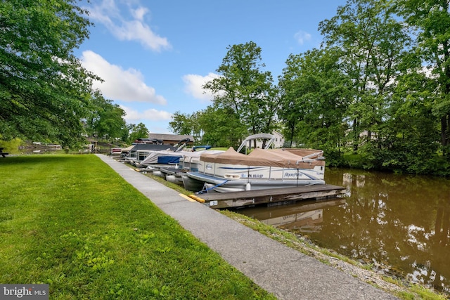 30 Halleck Dr, East Berlin, PA 17316 - dock area with a lawn and a water view