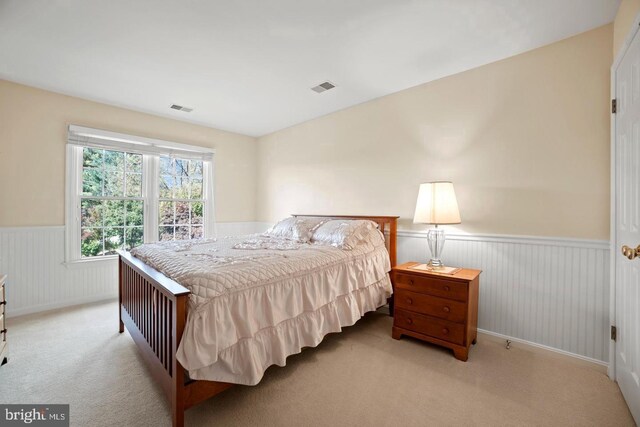 1292 Middleton Ct, Vienna, VA 22182 - bedroom featuring wainscoting and light carpet