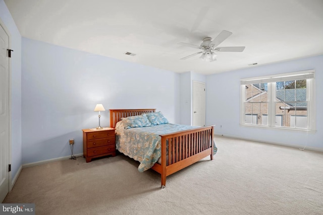 1292 Middleton Ct, Vienna, VA 22182 - carpeted bedroom featuring baseboards and a ceiling fan