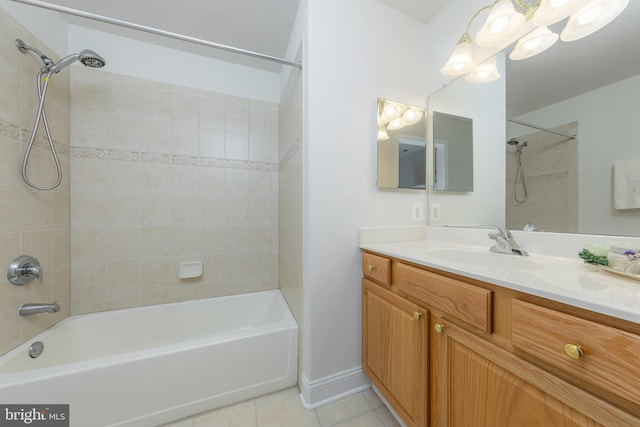 144 Cedar Ct, Woolwich Twp, NJ 08085 - full bath featuring shower / bath combination, tile patterned flooring, and vanity