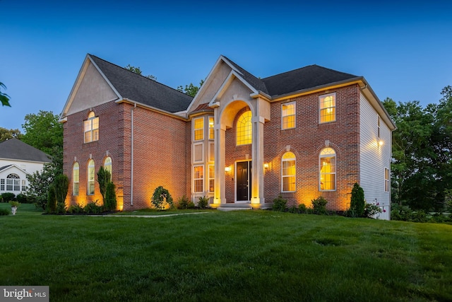 144 Cedar Ct, Woolwich Twp, NJ 08085 - view of front of property featuring brick siding and a front lawn