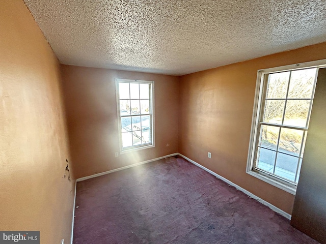 1222 N Calhoun St, Baltimore, MD 21217 - carpeted empty room with a textured ceiling and baseboards