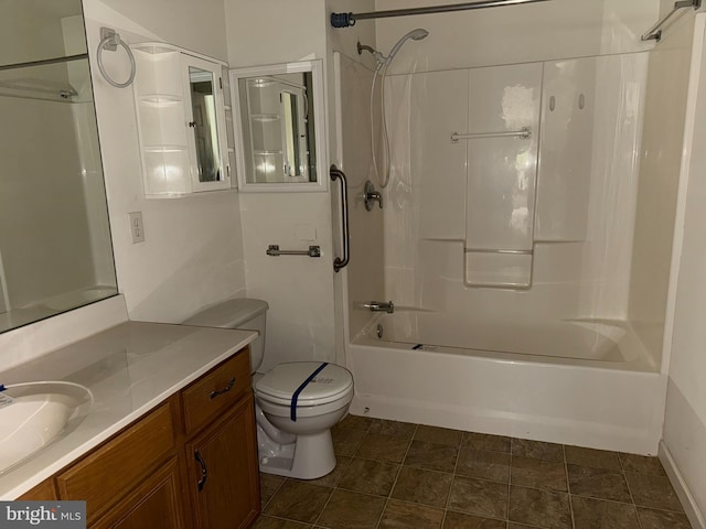 87 Courtyard Dr, Carlisle, PA 17013 - bathroom with toilet, vanity, and shower / bathtub combination