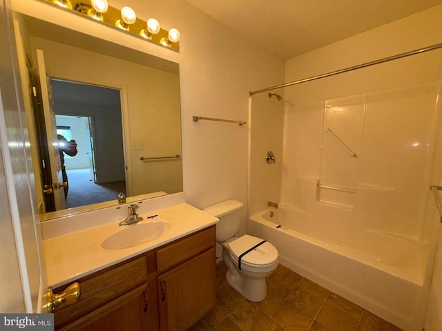 87 Courtyard Dr, Carlisle, PA 17013 - full bath with toilet, vanity, and shower / tub combination
