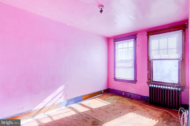 1646 Gales St NE, Washington, DC 20002 - spare room featuring radiator and baseboards