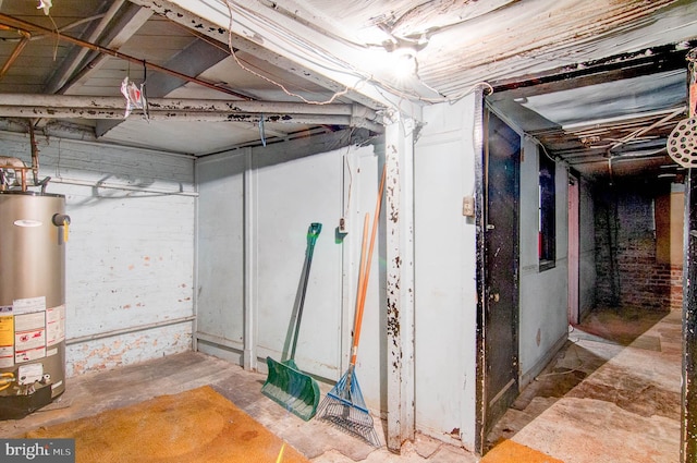 1646 Gales St NE, Washington, DC 20002 - unfinished basement with gas water heater