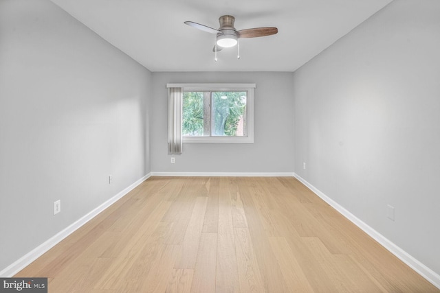 8001 Chanute Pl Unit 16/5, Falls Church, VA 22042 - empty room with ceiling fan and light wood-style floors