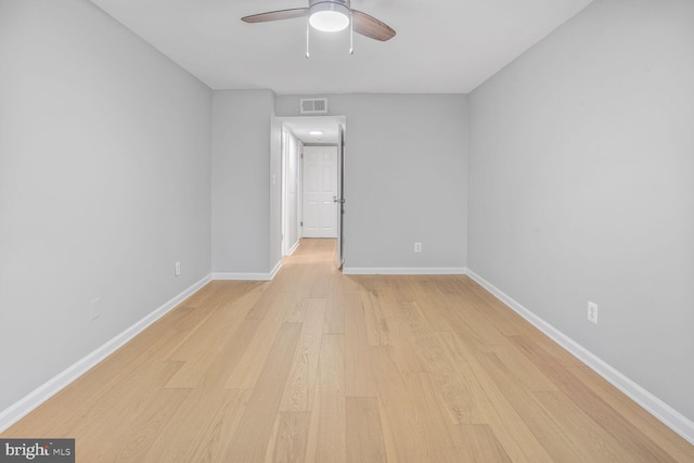 8001 Chanute Pl Unit 16/5, Falls Church, VA 22042 - empty room with light wood finished floors and a ceiling fan