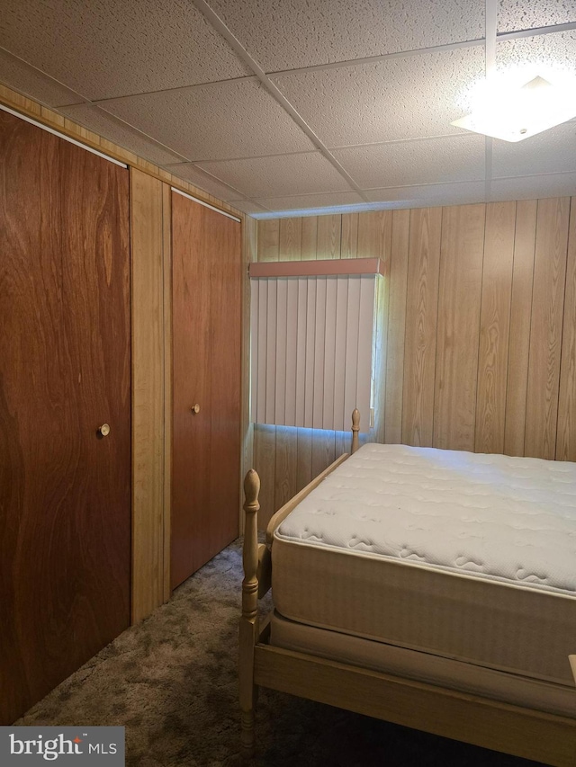 11 Maxwill Ln, Landisburg, PA 17040 - bedroom with carpet flooring and wood walls