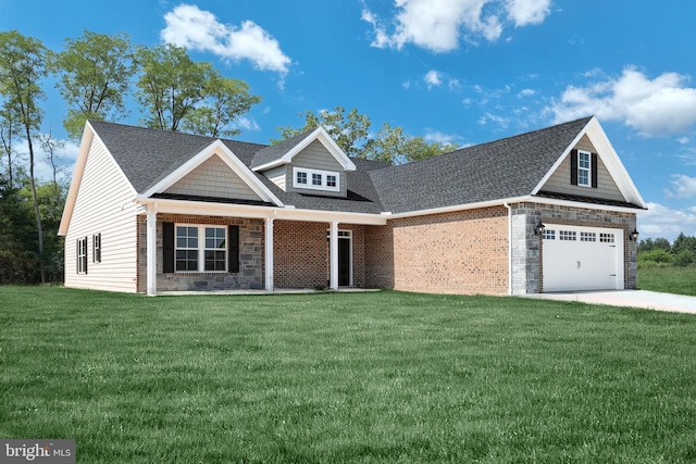 567 Lumber St, Littlestown, PA 17340 - craftsman inspired home with a front yard, stone siding, and a shingled roof