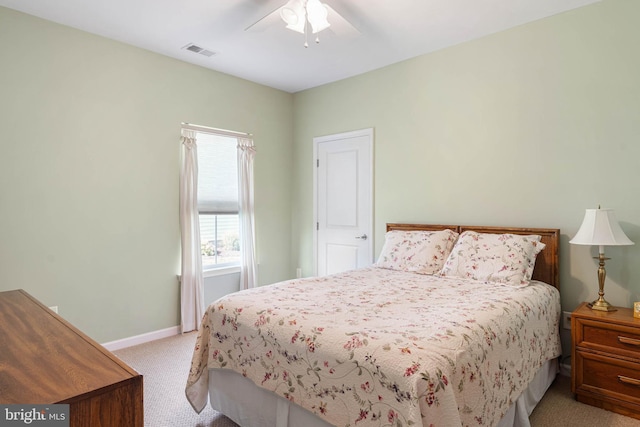35206 Seagrass Plantation Ln, Dagsboro, DE 19939 - bedroom with carpet floors, baseboards, and ceiling fan