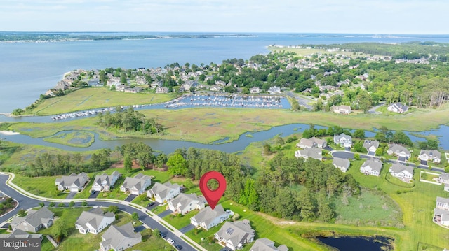 35206 Seagrass Plantation Ln, Dagsboro, DE 19939 - aerial view of property's location featuring a nearby body of water and nearby suburban area