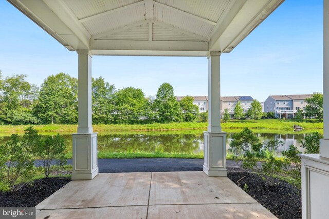 10744 Hinton Way, Manassas, VA 20112 - view of patio / terrace with a water view
