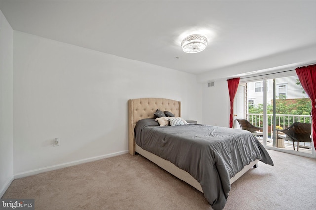 6124 Aster Haven Cir, Haymarket, VA 20169 - bedroom with carpet floors, access to outside, and baseboards