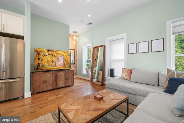 158 Bryant St NW Unit 2, Washington, DC 20001 - living area with light wood-style floors and recessed lighting