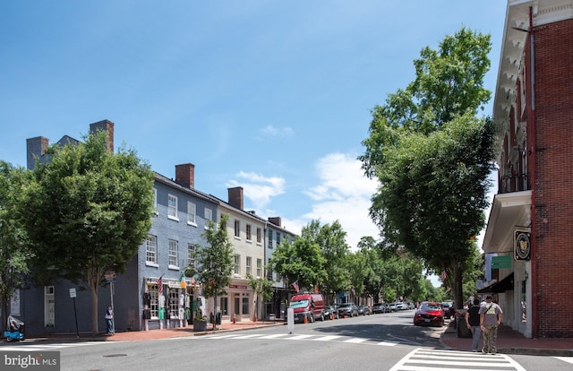 913A Caroline St, Fredericksburg, VA 22401 - view of asphalt road with sidewalks, curbs, and street lighting