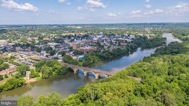 913A Caroline St, Fredericksburg, VA 22401 - drone / aerial view of a notable bridge and a large body of water