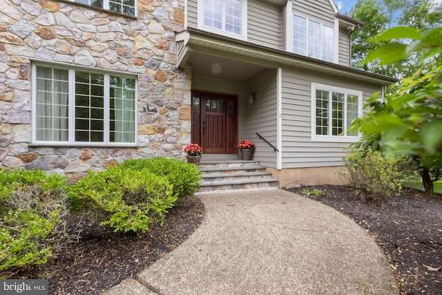 2 Turnberry Way, New Hope, PA 18938 - entrance to property with stone siding