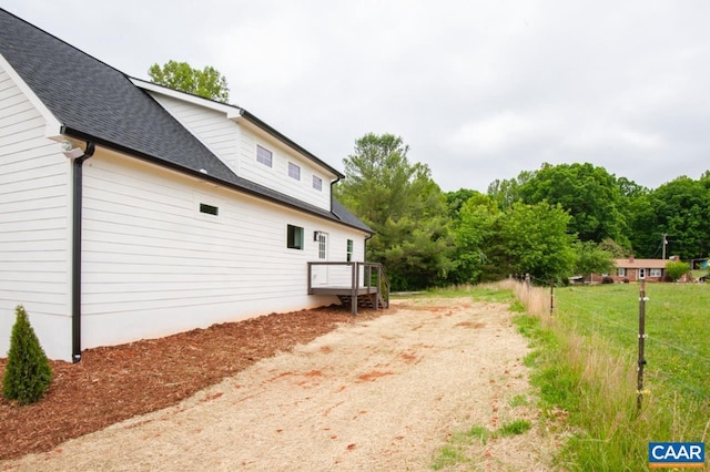 205 League Ln, Lovingston, VA 22949 - view of home's exterior with roof with shingles