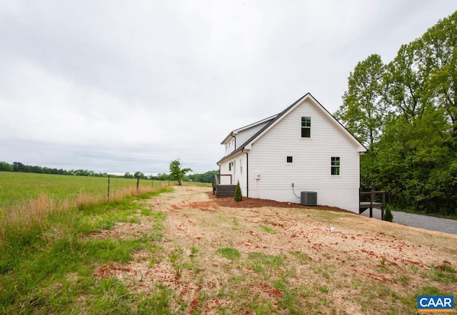 205 League Ln, Lovingston, VA 22949 - view of side of property with central air condition unit