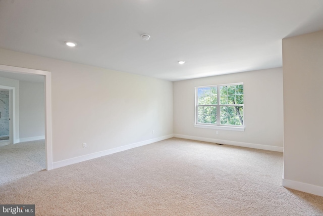 826 Long Meadow Dr, Fredericksburg, VA 22406 - empty room with carpet flooring, baseboards, a smoke detector, and recessed lighting
