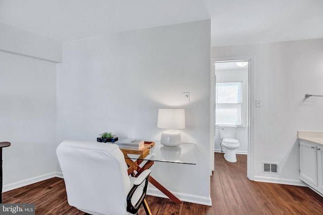 6190 Little Valley Way, Alexandria, VA 22310 - home office featuring baseboards and wood finished floors