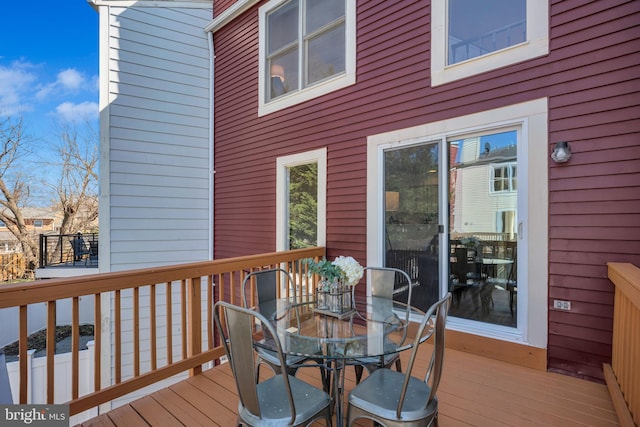 6190 Little Valley Way, Alexandria, VA 22310 - deck featuring outdoor dining space
