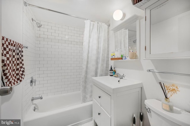 950 25th St NW Unit 301N, Washington, DC 20037 - full bathroom featuring toilet, shower / bathtub combination with curtain, and vanity