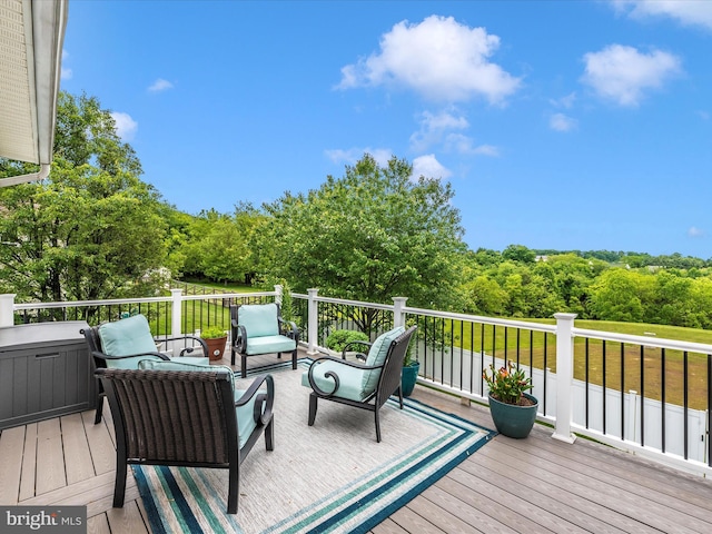 2619 Washington Way, Manchester, MD 21102 - wooden deck featuring an outdoor living space