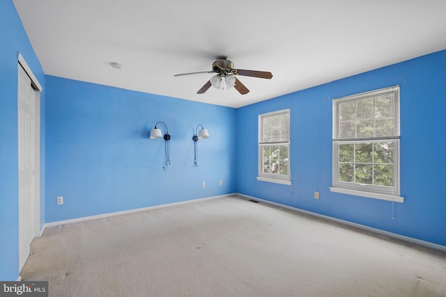 19 Pear Tree Pl, Sewell, NJ 08080 - empty room with carpet flooring, ceiling fan, and baseboards