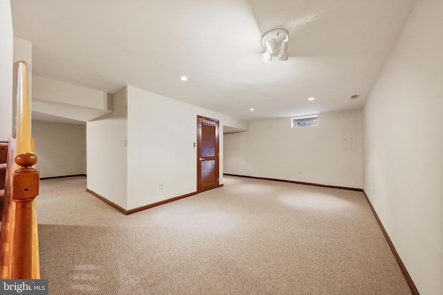 19 Pear Tree Pl, Sewell, NJ 08080 - below grade area featuring carpet, recessed lighting, and baseboards
