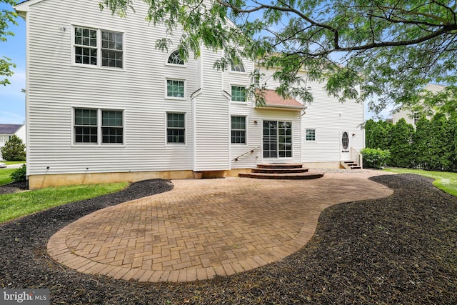 19 Pear Tree Pl, Sewell, NJ 08080 - rear view of property with entry steps and a patio area