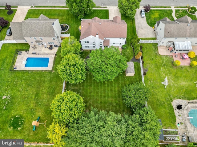 19 Pear Tree Pl, Sewell, NJ 08080 - aerial view of a pool