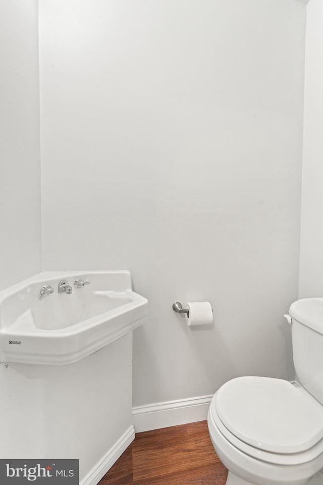 41 Bellevue Ter, Collingswood, NJ 08108 - bathroom with toilet and wood finished floors