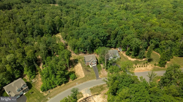 610 Long Meadow Dr, Fredericksburg, VA 22406 - aerial view of a heavily wooded area