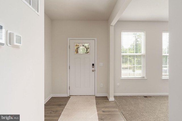 610 Long Meadow Dr, Fredericksburg, VA 22406 - entrance foyer with wood finished floors and baseboards