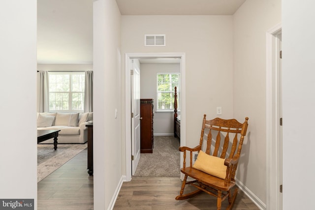 610 Long Meadow Dr, Fredericksburg, VA 22406 - hall featuring wood finished floors and baseboards