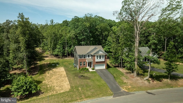610 Long Meadow Dr, Fredericksburg, VA 22406 - aerial view of property and surrounding area featuring a heavily wooded area