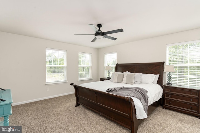 610 Long Meadow Dr, Fredericksburg, VA 22406 - bedroom with light carpet, baseboards, and multiple windows