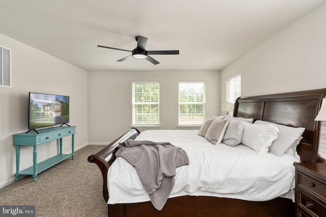 610 Long Meadow Dr, Fredericksburg, VA 22406 - carpeted bedroom featuring baseboards and a ceiling fan