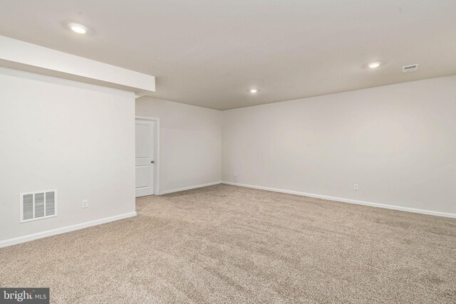 610 Long Meadow Dr, Fredericksburg, VA 22406 - unfurnished room with light carpet, baseboards, and recessed lighting