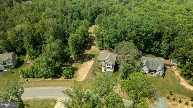 610 Long Meadow Dr, Fredericksburg, VA 22406 - bird's eye view of a heavily wooded area