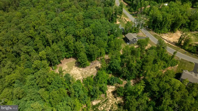610 Long Meadow Dr, Fredericksburg, VA 22406 - aerial view of a heavily wooded area