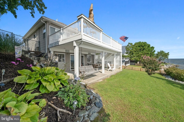 295 Chesapeake Ave, Prince Frederick, MD 20678 - back of property featuring a patio and a deck
