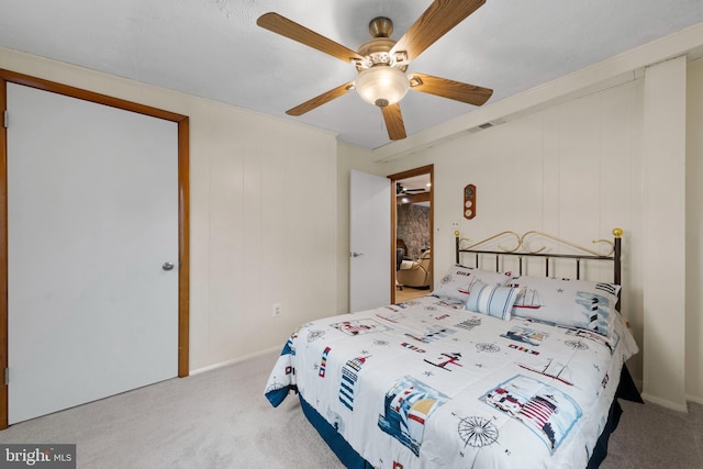 295 Chesapeake Ave, Prince Frederick, MD 20678 - carpeted bedroom with ceiling fan and baseboards
