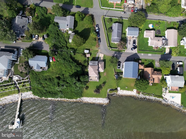 295 Chesapeake Ave, Prince Frederick, MD 20678 - aerial view of property and surrounding area featuring nearby suburban area and a nearby body of water