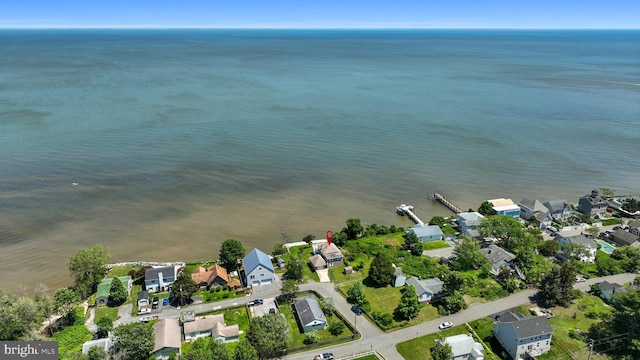 295 Chesapeake Ave, Prince Frederick, MD 20678 - aerial view of property's location with nearby suburban area and a nearby body of water