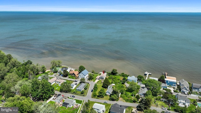 295 Chesapeake Ave, Prince Frederick, MD 20678 - aerial view of property and surrounding area with nearby suburban area and a large body of water