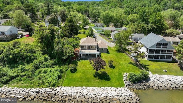 295 Chesapeake Ave, Prince Frederick, MD 20678 - aerial view of residential area with a forest